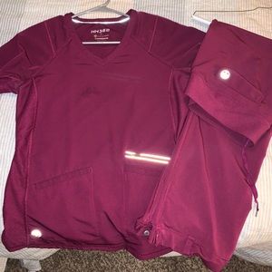 Healing hands Scrubs - Wine